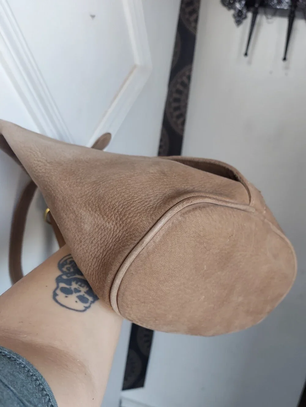 Vintage Coach Sonoma Collection Nubuc Sand Flat Pack Sling 4944⌛️